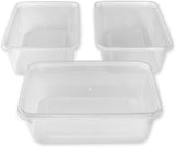Food Containers Plastic Takeaway Microwave Safe Storage Boxes and lids 650ML - Till Rolls Global 