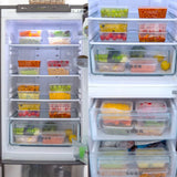 Food Containers Plastic Takeaway Microwave Safe Storage Boxes and lids 650ML - Till Rolls Global 